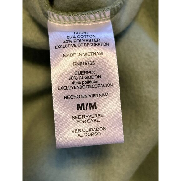 NEW Champion Womens Crewneck Soft Comfort Fleece Sweatshirt M NWOT Basil Green - Picture 4 of 5